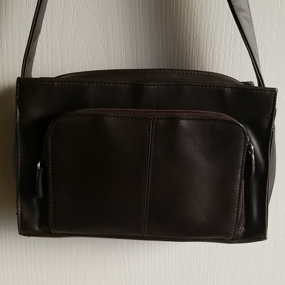 Vintage Leather Brown Crossbody - Picture 3 of 9